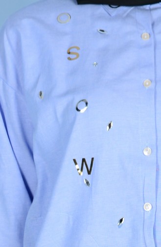 Buttoned Shirt 2009-03 Blue 2009-03