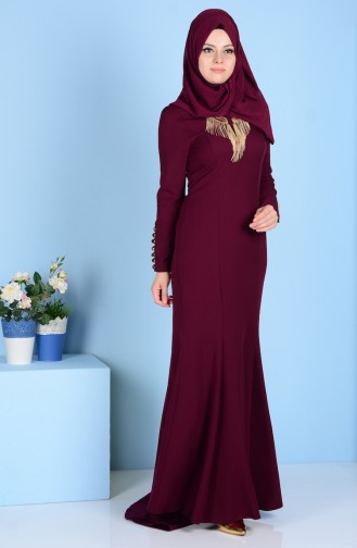 Habillé Hijab Plum 7001-03