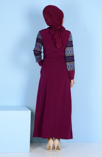 Robe Détail Dantelle 3147-02 Plum 3147-02