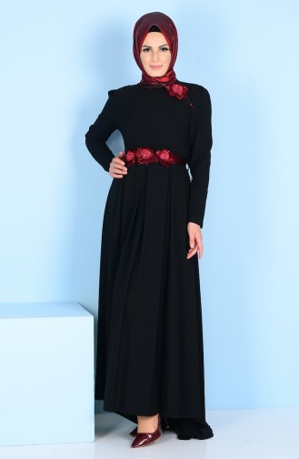 Black İslamitische Jurk 3164-05