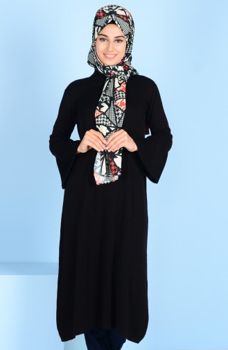 İspanyol Kol Uzun Tunik 2550-13 Siyah 2550-13