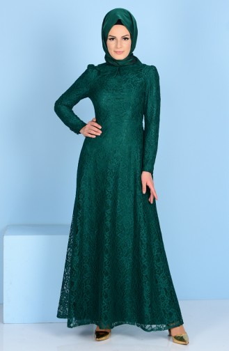 Lacing Covered Dress 3117A-02 Jade Green 3117A-02