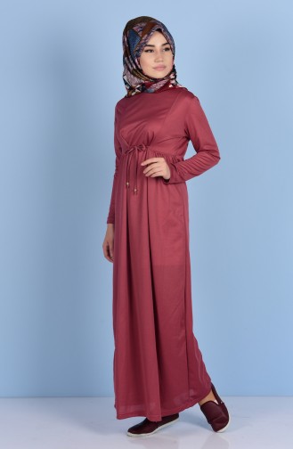 Ruched at Waist Dress 1489-09 Dry Rose 1489-09