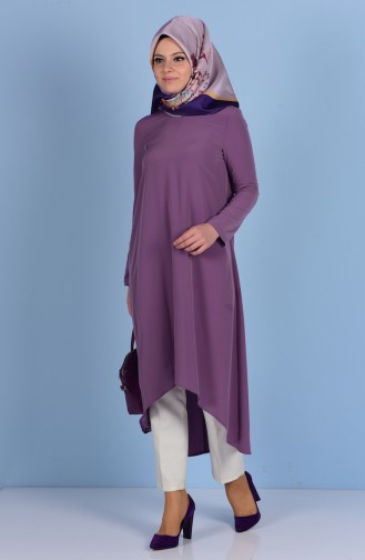 Asimetrik Tunik 3200-06 Koyu Lila