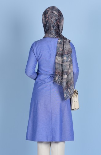 Tunika mit Gürtel 6259-13 Blau 6259-13