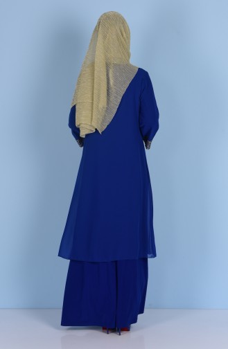 Robe de Soirée Paillette 7005-01 Bleu Roi 7005-01
