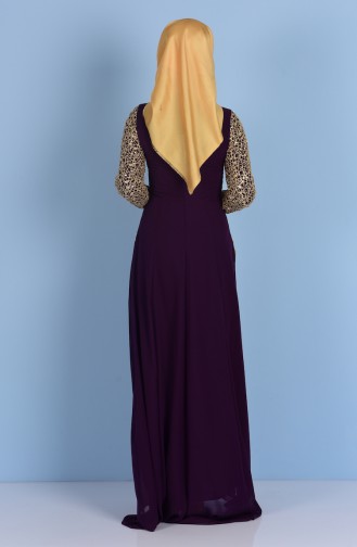 Lila Hijab-Abendkleider 52613-01
