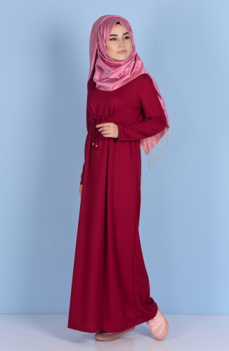 فستان بتصميم سادة مع سحاب  1489-05
