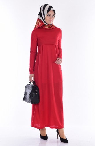 Ruched Dress 1485-03 Red 1485-03