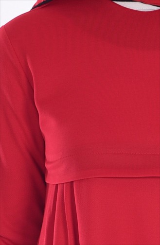 Ruched Dress 1485-03 Red 1485-03