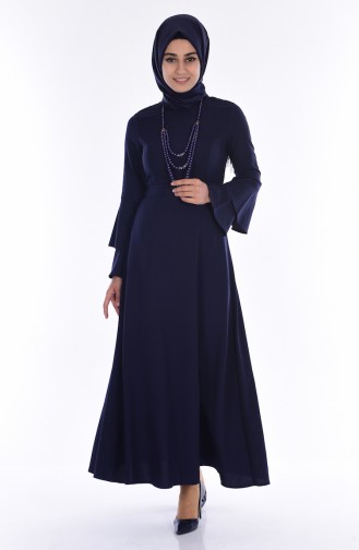 Robe Hijab Bleu Marine 0688-04