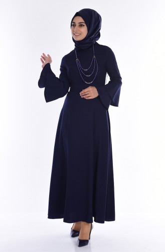 Robe Hijab Bleu Marine 0688-04