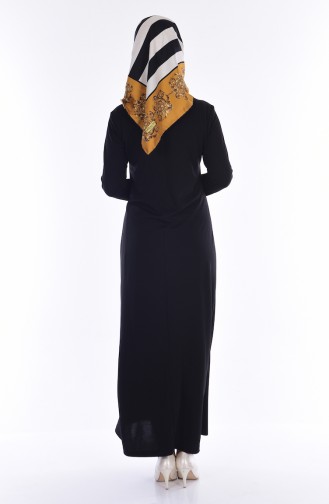 Ruched Dress 1485-04 Black 1485-04