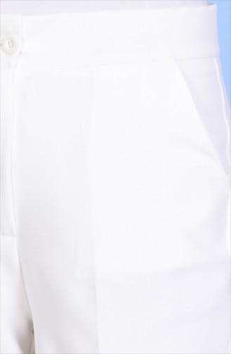 Pocket Trousers 1001-04 White 1001-04
