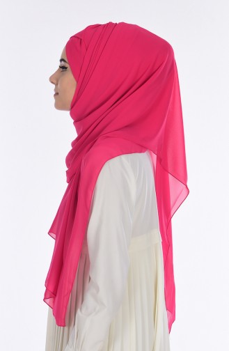 Chiffon Schal mit Bonnet 17021-25 Fuchsia 17021-25