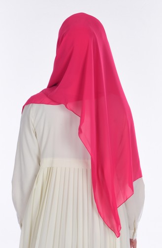 Chiffon Schal mit Bonnet 17021-25 Fuchsia 17021-25