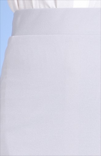 Plus Size Elastic Pencil Skirt 7107-06 Grey 7107-06