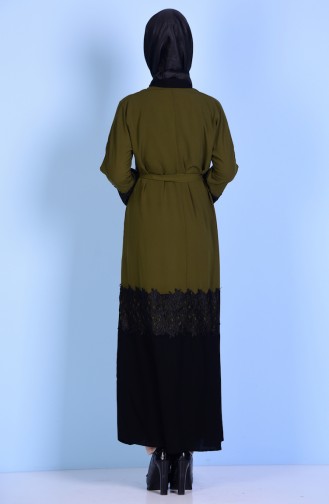 Khaki Abaya 7724-05