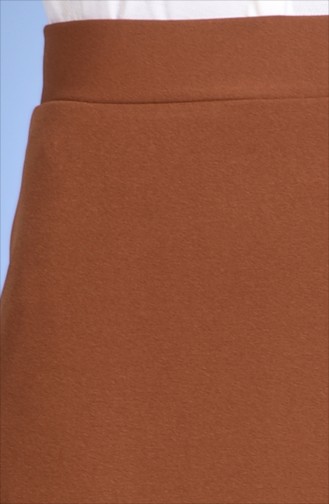 Plus Size Elastic Pencil Skirt 7107-02 Brown 7107-02