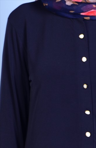 Buttoned Tunic 2522-04 Navy Blue 2522-04