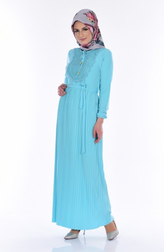Minzengrün Hijab Kleider 4618-05