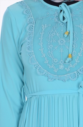 Minzengrün Hijab Kleider 4618-05