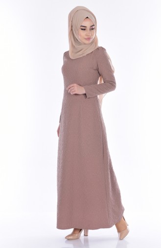 Mink Hijab Dress 7134-02