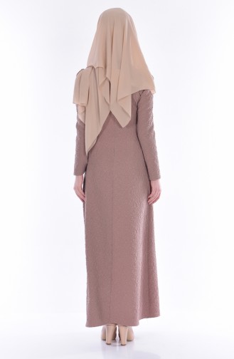Mink Hijab Dress 7134-02