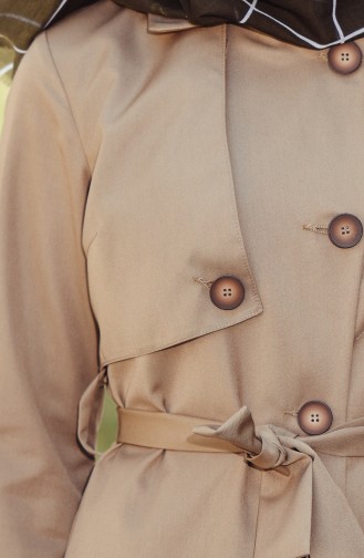 Trenchcoat with Belt and Buttons 5001-03 Camel 5001-03