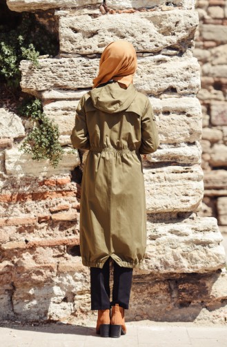 Imperméable à Capuche 7008-03 Vert Khaki 7008-03