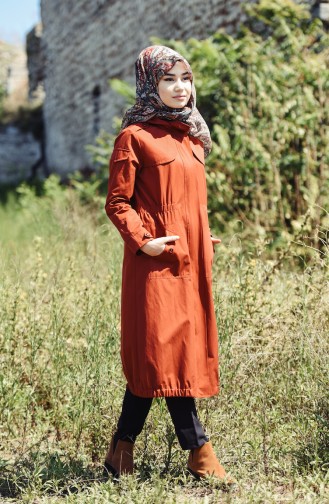 Brick Red Raincoat 7008-01