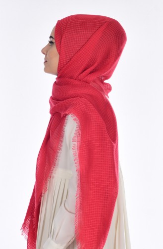 Combet Cotton Looking Shawl 19031-07 Red 07