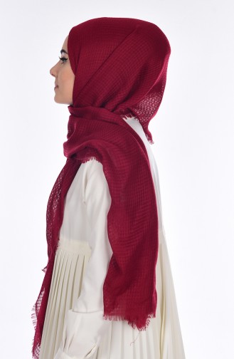 Combet Cotton Looking Shawl 19031-10 Cherry 10