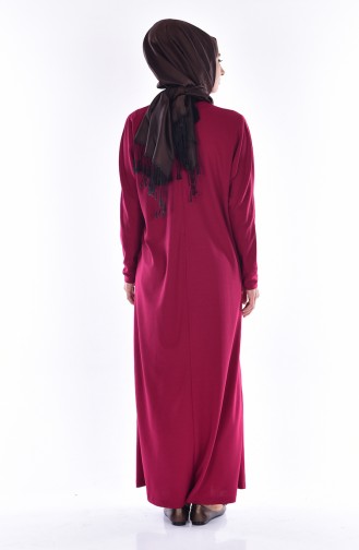 فستان بتصميم سادة مع سلسال  1495-02