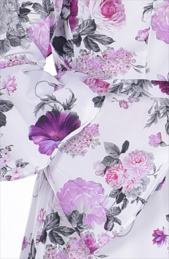 Lilac Hijab Dress 1245-12