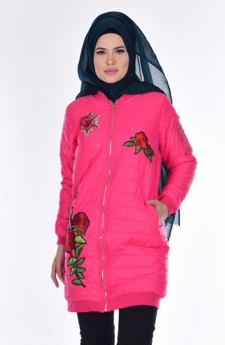 Jacke mit Stickerei 5005-02 Fuchsia 5005-02