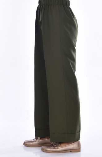 Pantalon Large élastique 6601-10 Vert Khaki 6601-10
