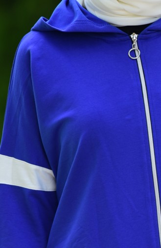 Islamic Sportswear Suit with Zipper 4202-05 Saxon Blue 4202-05