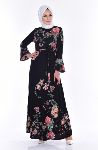 Black Hijab Dress 0131-01