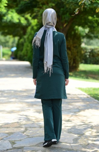 Islamic Sportswear with Print 0372-03 Green 0372-03
