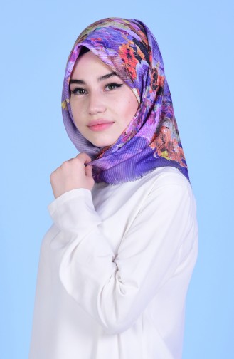 Digital Printed Scarf 7680-12 Light Purple 12