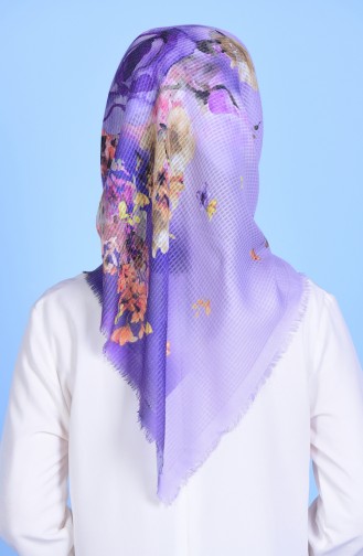 Digital Printed Scarf 7680-12 Light Purple 12