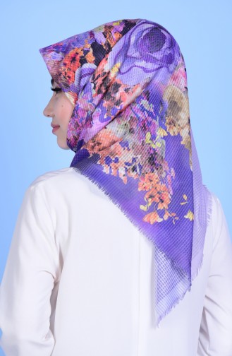 Digital Printed Scarf 7680-12 Light Purple 12