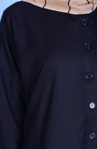 Buttoned Coat 6058-08 Black 6058-08