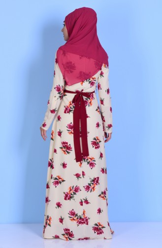 Robe Hijab Crème 7765-02