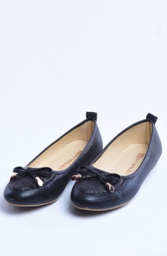 حذاء مسطح أسود 50050-01