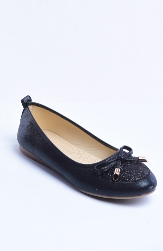 Black Woman Flat Shoe 50050-01