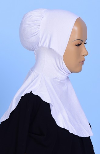 Islamic Seamless Bonnet 09 White 09