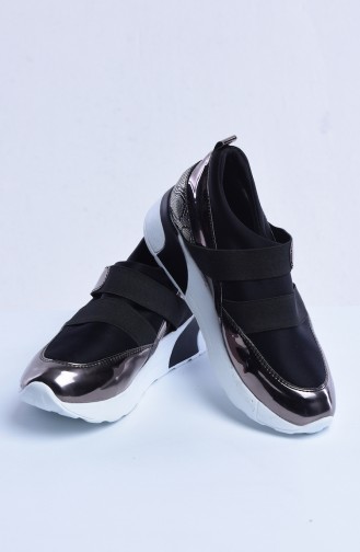 الأحذية الكاجوال أسود فاتح 50052-02