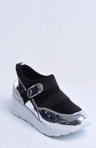 Strec Bayan Spor Ayakkabı 50052-01 Gümüş